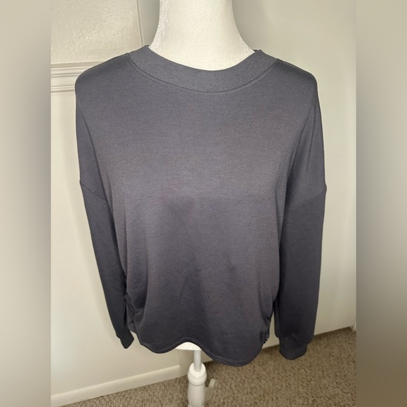 Sincerely Jules Sweatshirt Cinch hips Purple/Grey Size M - Picture 1 of 9